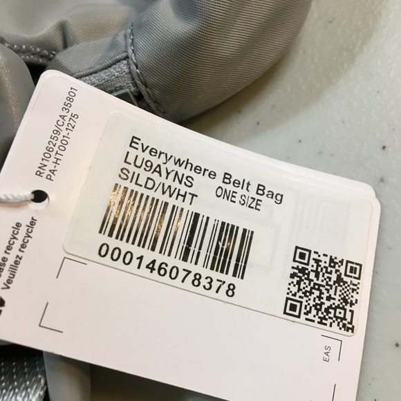 Lululemon Belt Bag NWT Color is Silver   It’s been stored in plastic - Picture 3 of 10